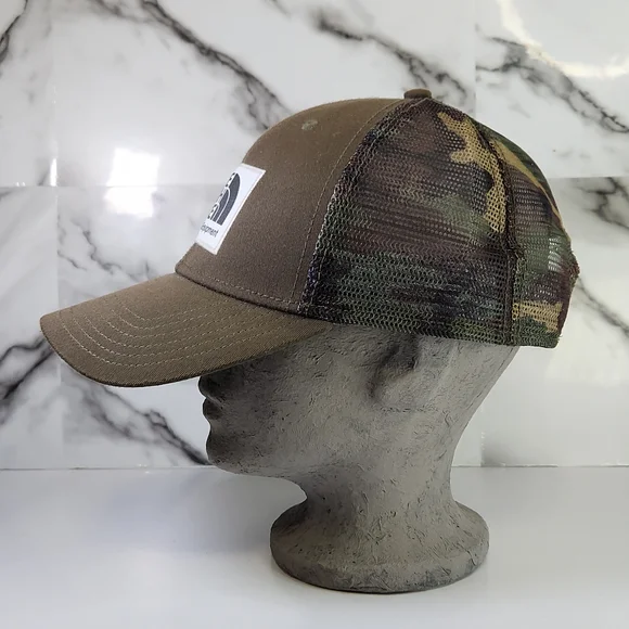 The North Face Trucker Cap. Brown- Green Camo Hat. Adjustable - Picture 4 of 7